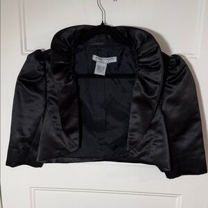 Maggy London Black Satin Bolero Jacket